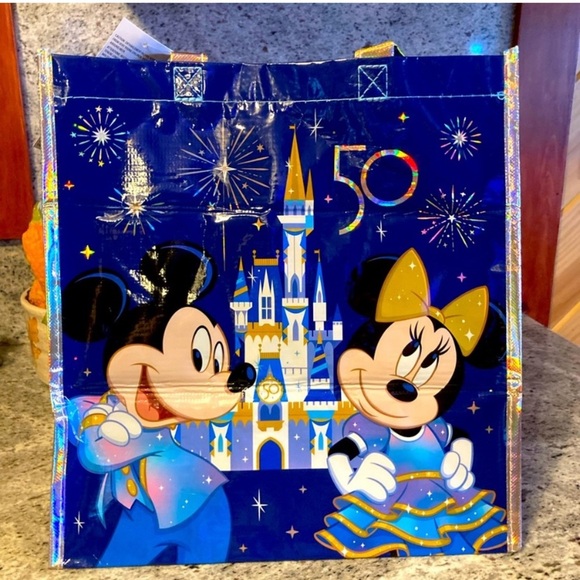 Disney Blue Travel Bag Magical Celebration 50 th anniversary tote - Picture 2 of 4